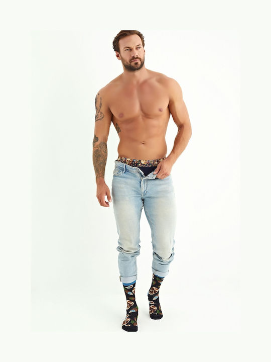 Soma Socks Skulls Bones Ανδρικές Κάλτσες με Σχέδια Πολύχρωμες 3Pack