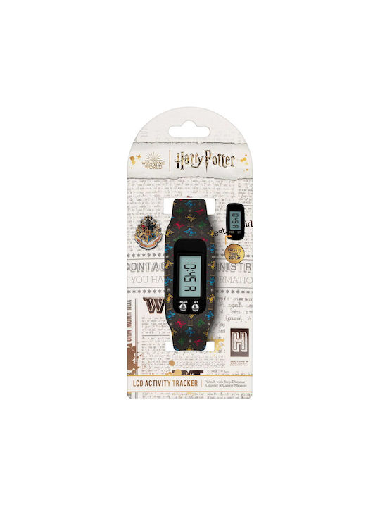 Disney Kids Digital Watch Activity Tracker Harry Potter with Rubber/Plastic Strap Black