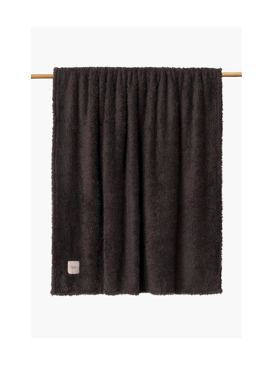 Calma House Blanket Cot Tedy Black 120x180cm