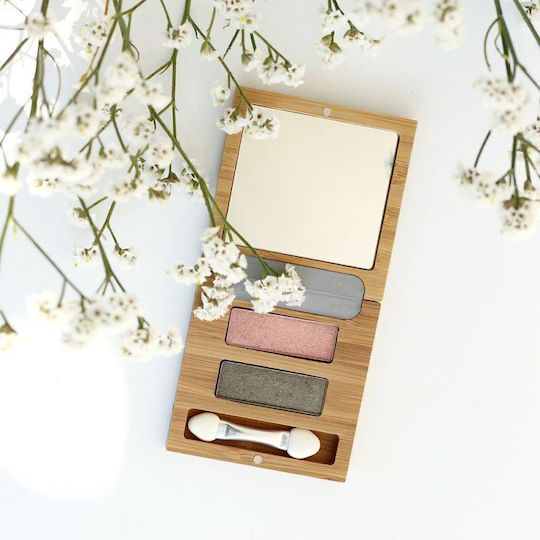 Zao Organic Makeup Κενή Παλέτα από μπαμπού με απλικατέρ και καθρέφτη