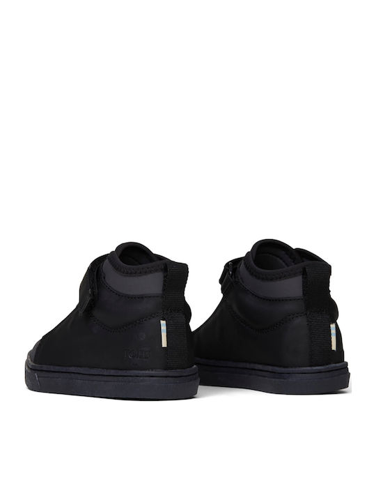 Cusco Παιδικά Sneakers High με Σκρατς Μαύρα
