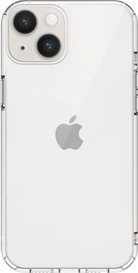 Vivid Umschlag Rückseite Silikon Set mit Glas Transparent (iPhone 14 Plus)