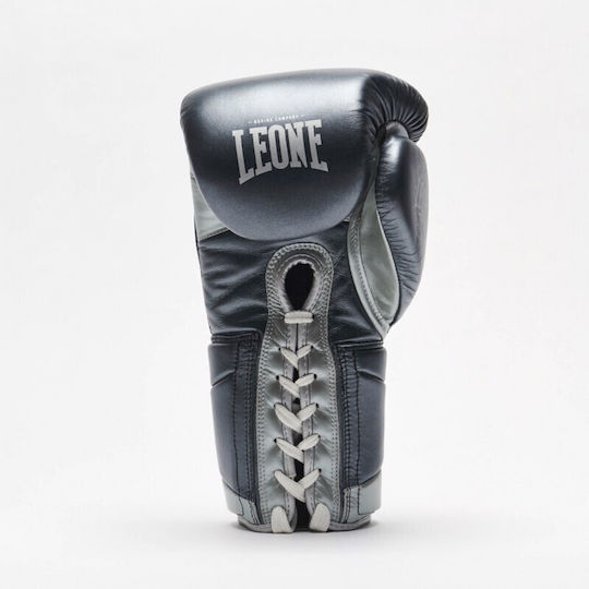 Leone Authentic 2 Боксови Ръкавици Кожени за Състезание Сив