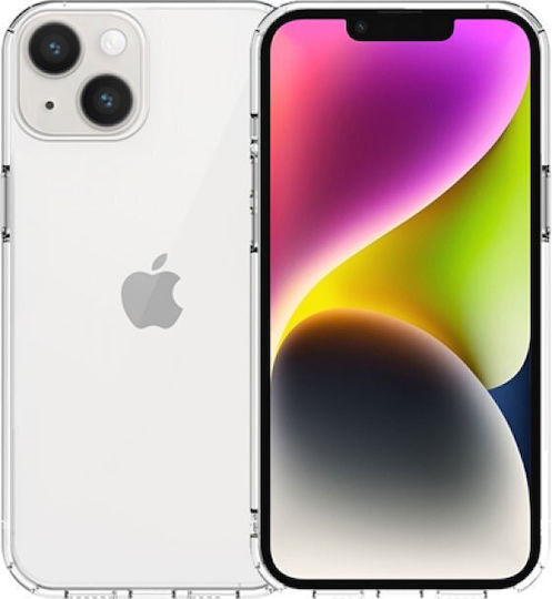 Vivid Задна корица Силикон Комплект с Стъкло Прозрачен (iPhone 14) VIGELLY296GLASSBK