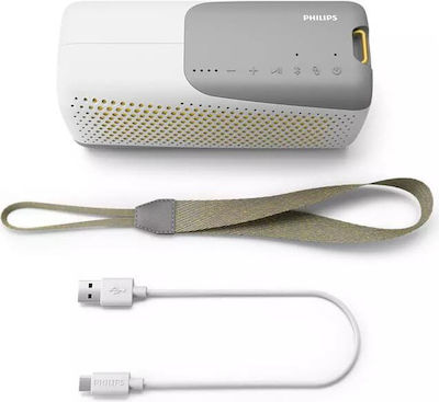 Philips TAS4807W/00 Waterproof Bluetooth Speaker 10W with Battery Life up to 12 hours White