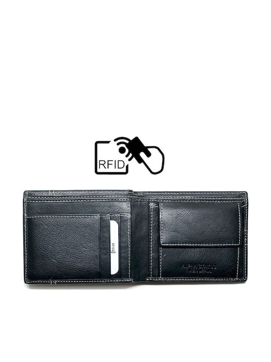 Кожен Мъжки Портфейл с RFID Черен