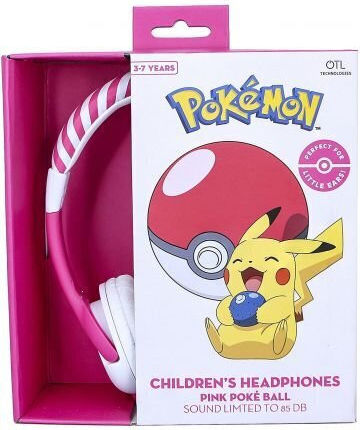 OTL Pokemon Pokeball Kabelgebunden Kinder Am Ohr Kopfhörer Rosa