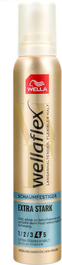Wella Wellaflex Αφρός Μαλλιών Μπούκλες Extra Stark Hold No4 200ml