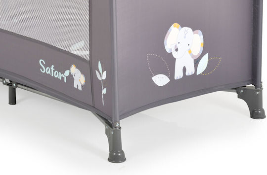 Moni Safari Playpen Graphite 125x65cm