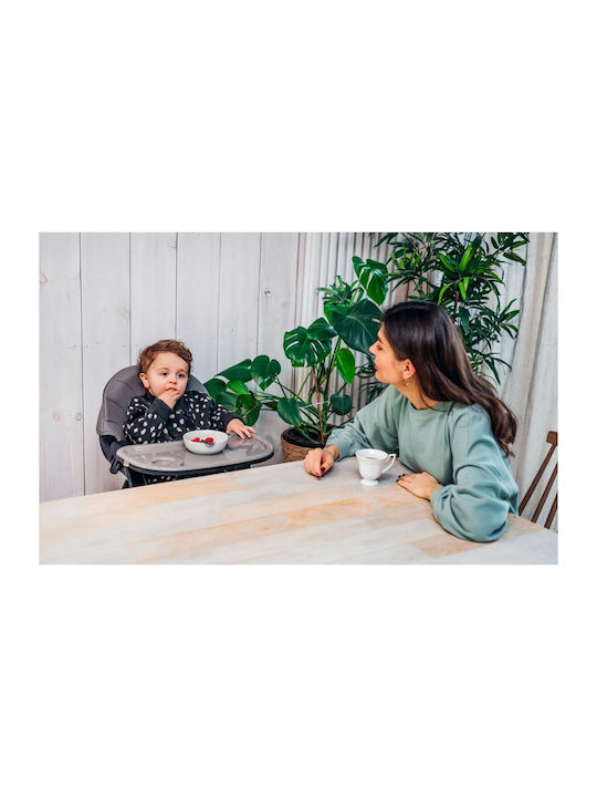 Momi Flovi Baby Highchair 3 in 1 with Adjustable Height Dark Gray