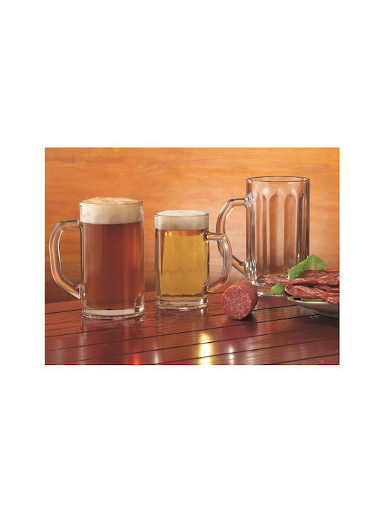 Uniglass Nicol Glass Set Beer, μπίρας made of Glass 400ml 6pcs