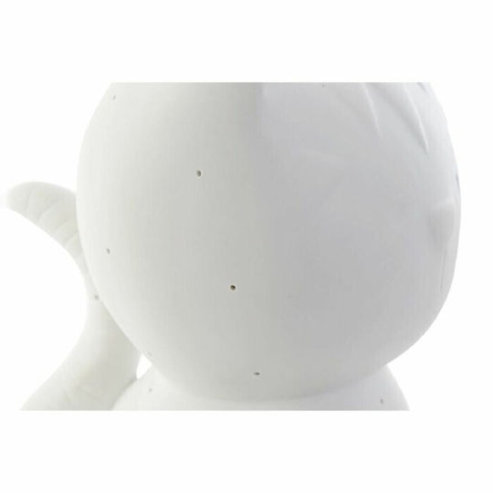 DKD Home Decor Lumini LED Lampă decorativă pentru copii Pisică Alb 13.6x17x21εκ.
