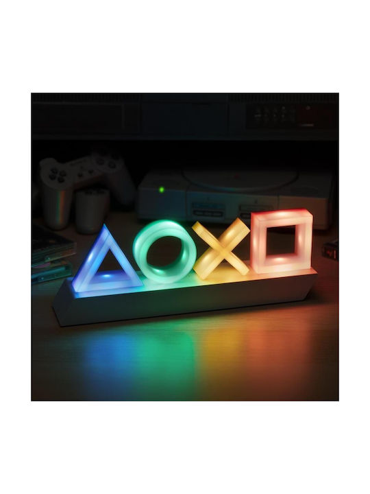 Paladone Lampă decorativă pentru copii Playstation Heritage Icons Multicolor