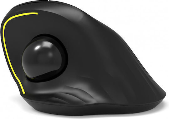 Port Designs 900719 Wireless Ergonomic Bluetooth Mouse with Trackball Black