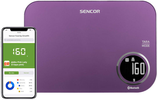 Sencor Digital Kitchen Scale Up To 5kg Purple