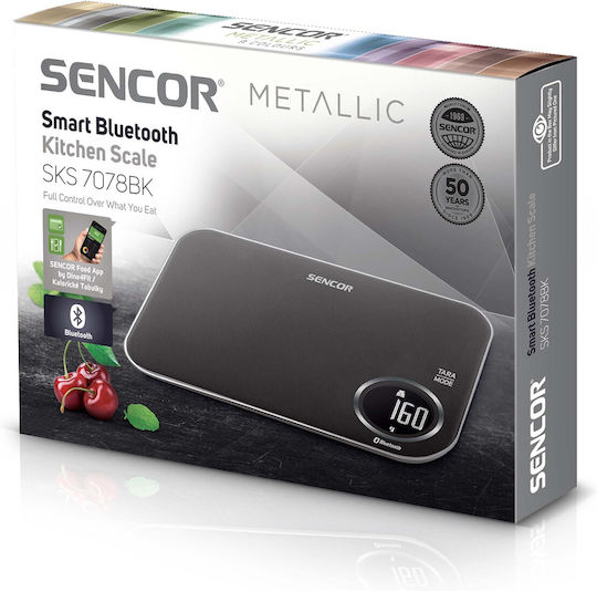 Sencor Ψηφιακή Ζυγαριά Κουζίνας έως 5kg Γκρι