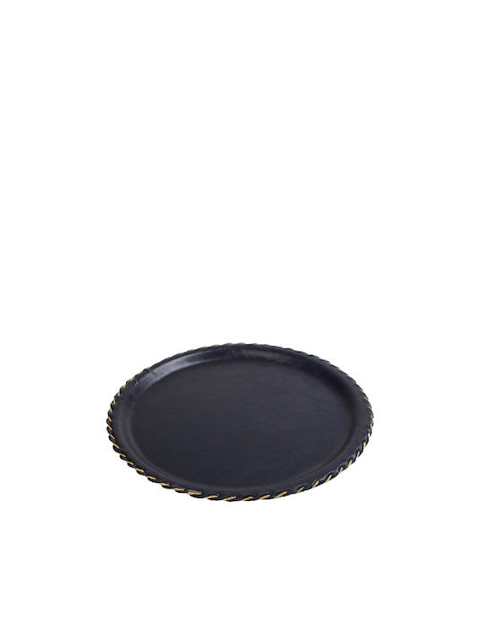 Espiel Kunststoff Rund Serviertablett Navy 33x33cm LTB33K8-1 2Stück