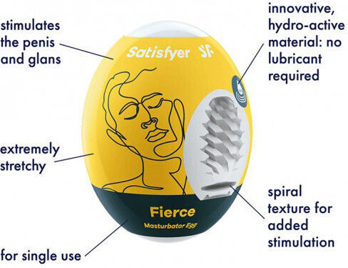 Satisfyer Fierce Masturbator Egg 3er Set