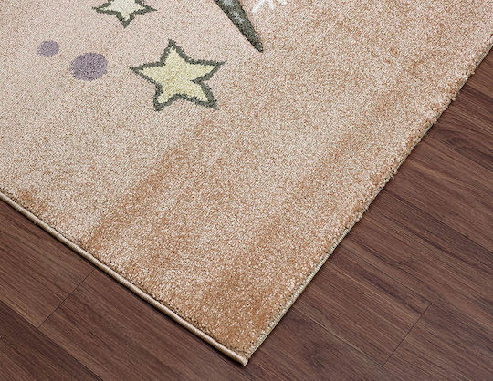 Newplan Bonita Kids Rug Unicorn Roz 160x230cm Thickness 12mm