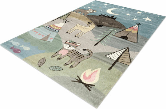 Tzikas Carpets 24225-730 Παιδικό Χαλί Μπλε 200x250cm Πάχους 13mm