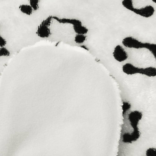 vidaXL Leopard Kids Rug White 75x139cm