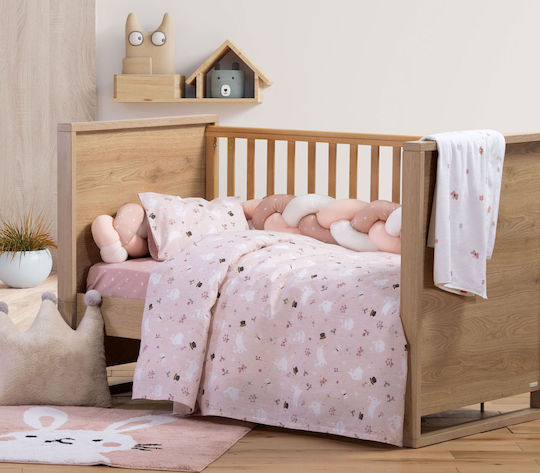 Nef-Nef Homeware Sweetie Παιδικό Χαλί Βαμβακερό Ροζ 100x100cm