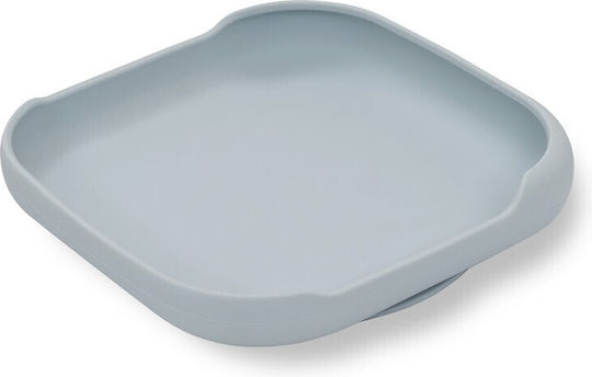 Interbaby Baby Food Plate made of Silicone Gray