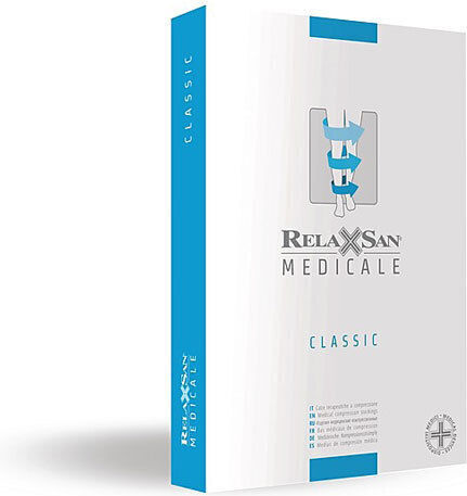 Relaxsan Medicale Classic Sock Monocollant Graduated Compression Left Open 15-21 mmHg Beige