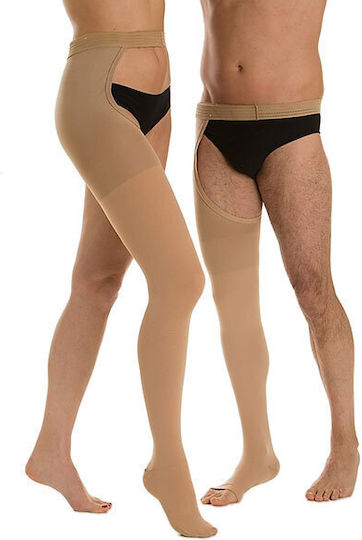 Relaxsan Medicale Classic Sock Monocollant Graduated Compression Left Open 15-21 mmHg Beige