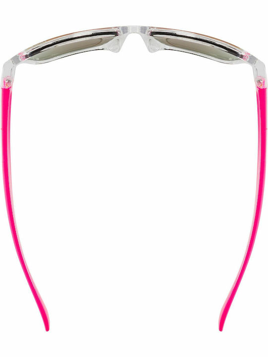 Uvex Sportstyle 508 Clear Pink Άθραυστα Τετράγωνα Παιδικά Γυαλιά Ηλίου με Καθρέφτη Φακό Διάφανα