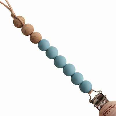 Mushie Pacifier Chains Pacifier Cadet Blue