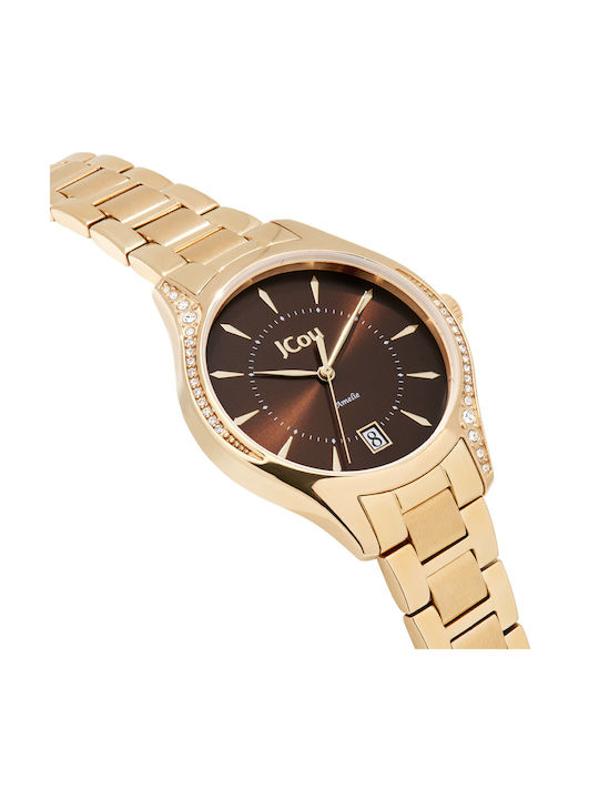 Jcou Amelie Watch with Gold Metal Bracelet