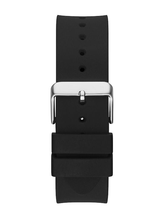 Men’s Watch 47mm Battery Chronograph with Black Silicone Strap