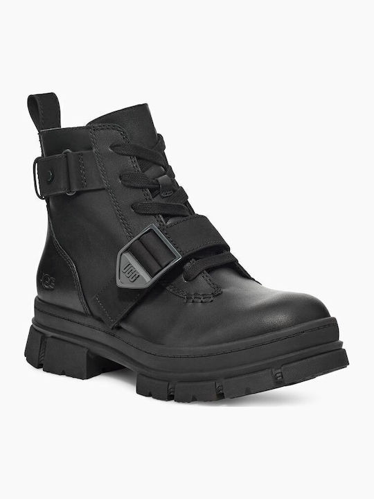 Ashton Leather Women's Ankle Boots Black