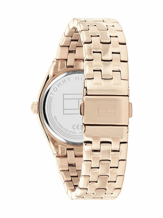 Tommy Hilfiger Rachel Γυναικείο Ρολόι 34mm Μπαταρίας με Ροζ Χρυσό Μεταλλικό Μπρασελέ
