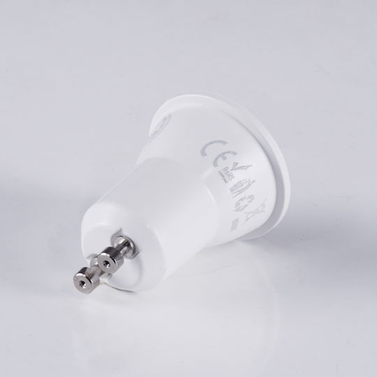 GloboStar LED Bulb 3W 220mm for Socket GU10 and Shape MR11 Warm White 300lm