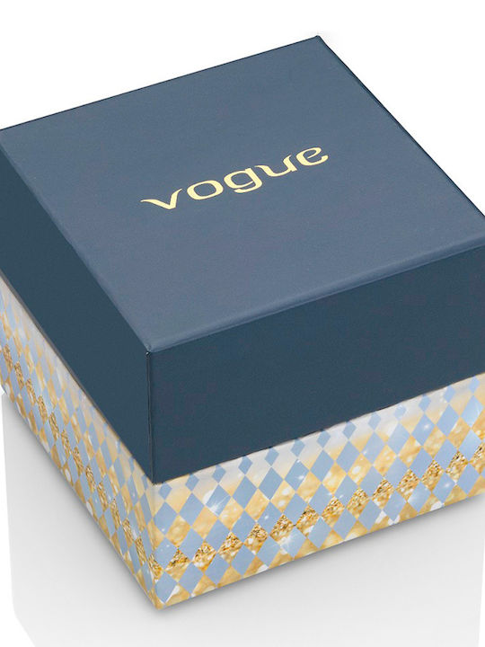 Vogue Marseille Дамски Часовник 37мм Хронограф Кварцов с Златна Неръждаема Стоманена Гривна