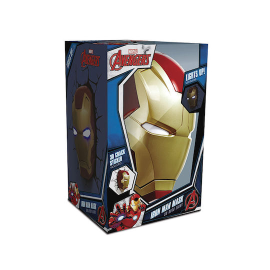3DLightFX Kinder Wandleuchte LED Kunststoff Deadpool