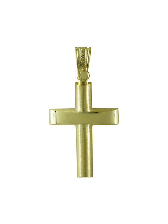 Triantos Men's Gold Cross 14K with the Crucified