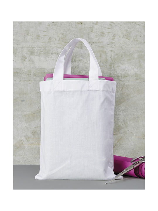 Jassz Βαμβακερή Τσάντα για Ψώνια σε Λευκό χρώμα