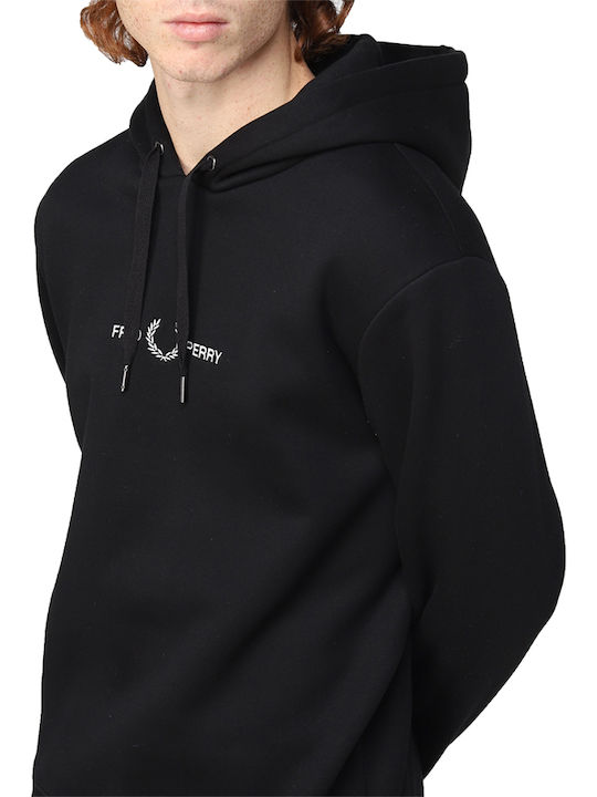 Sweatshirt mit Kapuze Schwarz