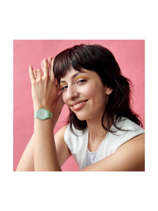 Swatch Joy Purple Women's Watch with Purple Rubber Strap