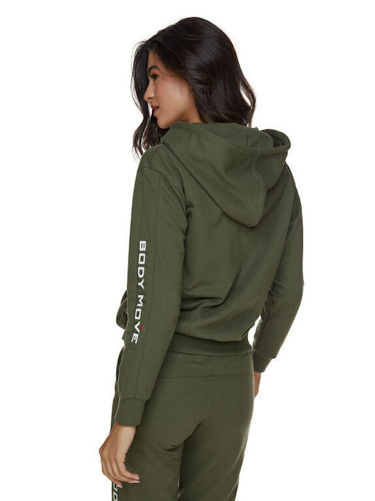Women's Hooded Cardigan Green
