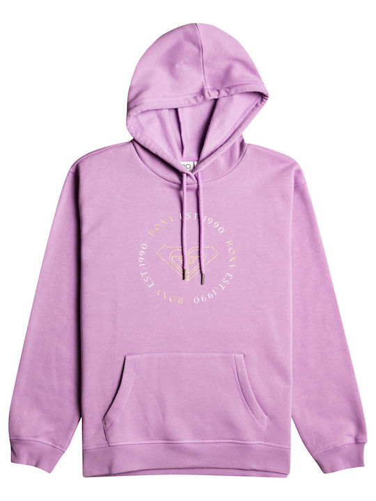 Surf Stoked Women's Sweatshirt Hooded Purple