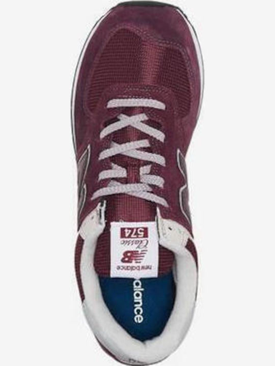 574 Adidași Pentru Bărbați Burgundy