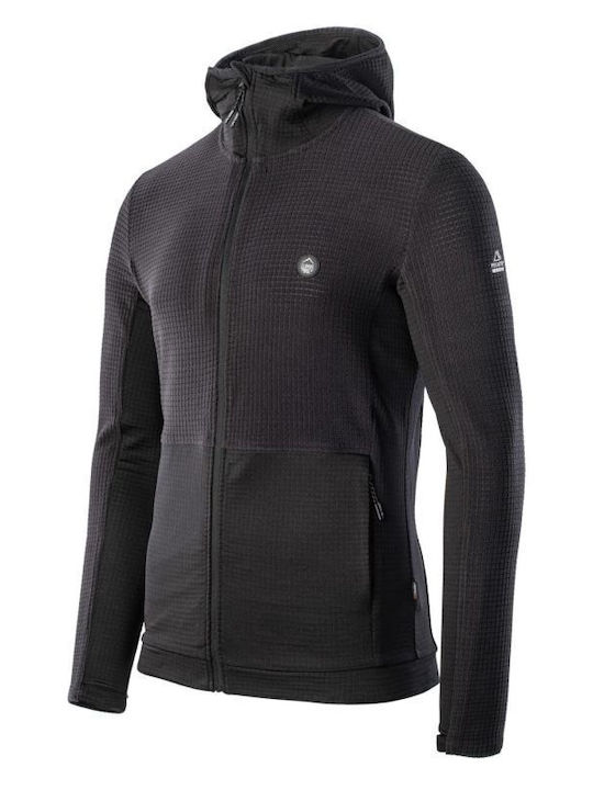 Elbrus Polartec Bessan Men's Hooded Cardigan with Zipper Black