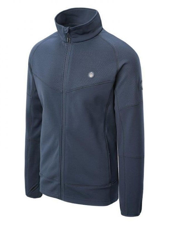 Lupot Men's Fleece Cardigan Navy Blue