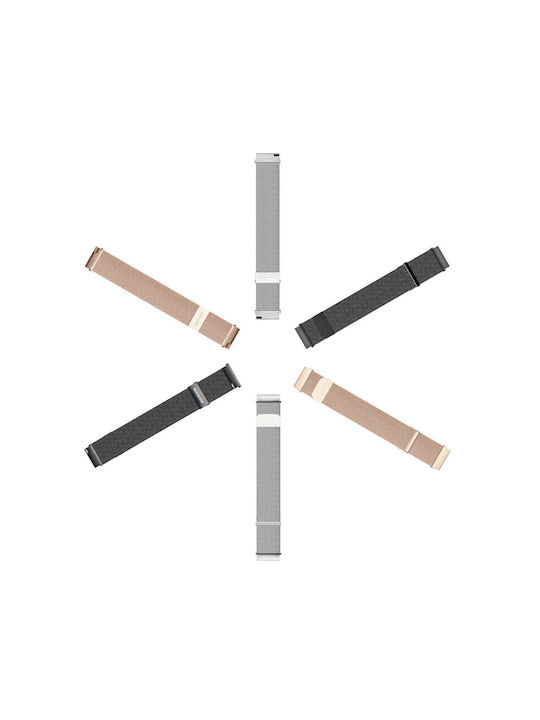 Dux Ducis Magnetic Wristband Milanese Version Λουράκι Χρυσό (Galaxy Watch / Huawei Watch / Honor Watch (20mm band)) Dux Ducis Magnetic Wristband Milanese Version Λουράκι Χρυσό (Galaxy Watch / Huawei Watch / Honor Watch (20mm band))