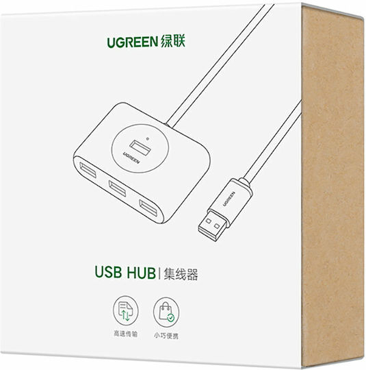 Ugreen CR113 USB Хъб с 4 USB 3.0 Порта и USB-A Връзка