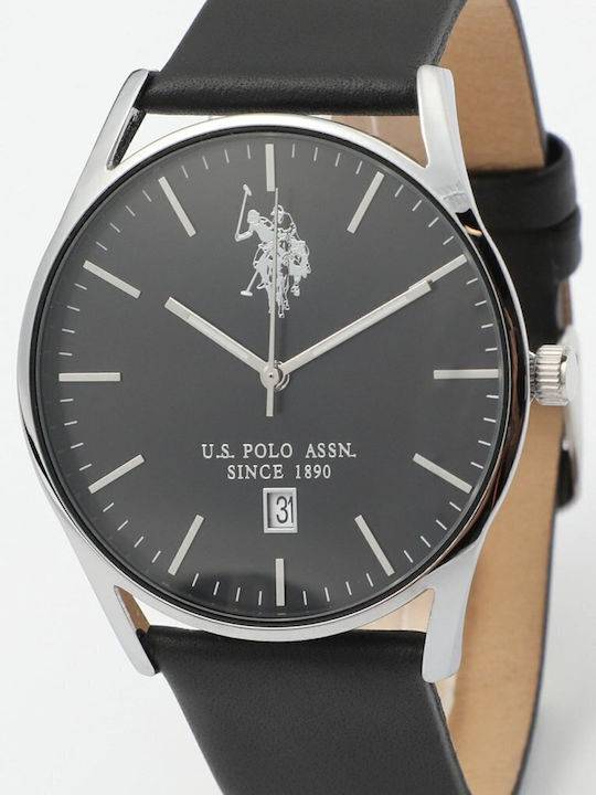 U.S. Polo Assn. Colin Watch Battery with Leather Strap